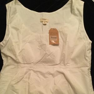 NWT Lands End Canvas Crisp Tailored Summer Top